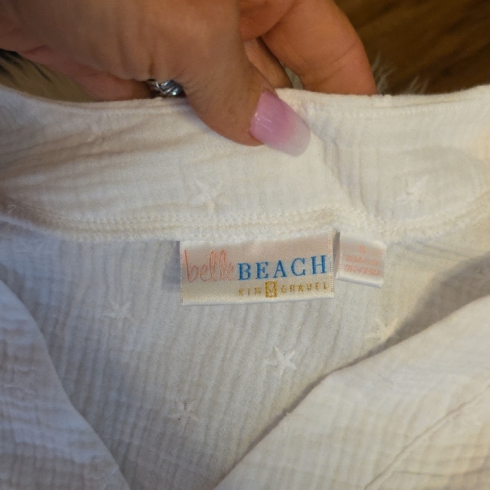 Belle by Kim Gravel Textured White Tunic - Picture 2 of 5
